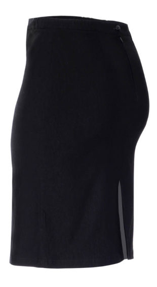 Černá úzká společenská sukně pro plnoštíhlé