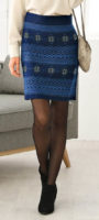 Pletená žakárová sukně výprodej