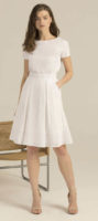 Romantická bílá áčková sukně Pietro Filipi