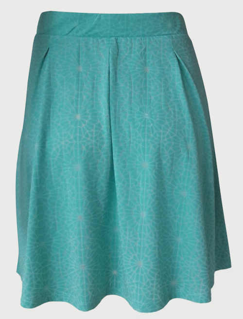 Lehká a jednoduchá letní sukně s elastickým pasem