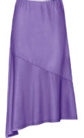 Dámská sukně v asymetrickém střihu v módní barvě