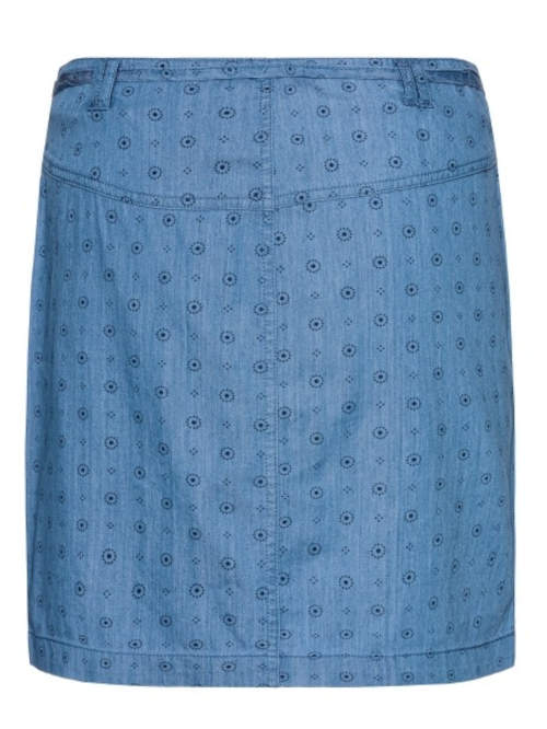 Krátká modrá sukně na léto