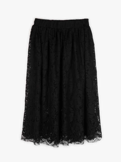 krajková černá dámská sukně